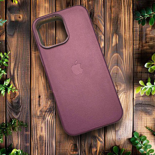 Leather Case - Δερμάτινη Θήκη με MagSafe for Apple iPhone 16 Pro Max - Purple