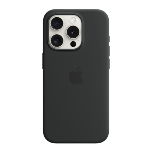 Silicone Case Μαύρη με MagSafe για Apple iPhone 15 Pro (Black)
