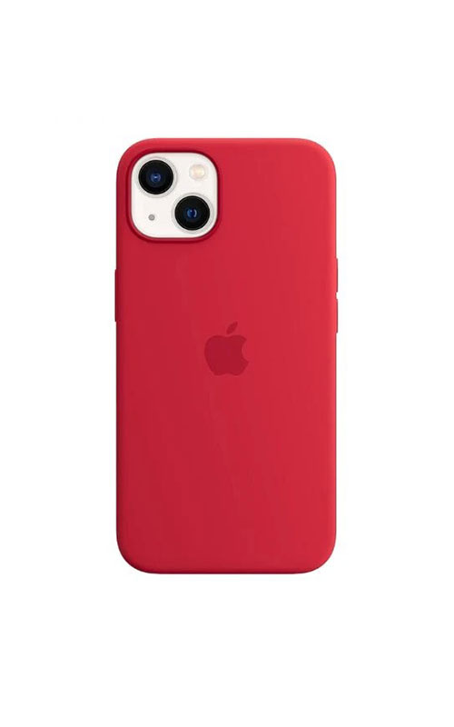 case silicone magesafe iphone 13 red