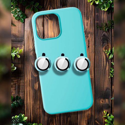 Θήκη κινητού Techy Silicone Πετρόλ Με δώρο Προστασία Καμερών για Ιphone 15 pro