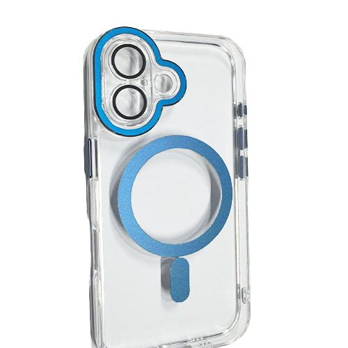 TPU Διάφανη Ανθεκτική Σκληρή Θήκη MLK+ Για Iphone 16 blue Ultramarine