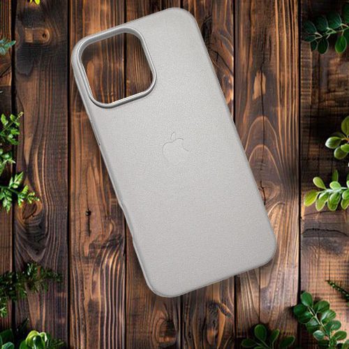 Leather Case – Δερμάτινη Θήκη με MagSafe για Apple iPhone 16 Pro – Silver