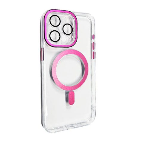 TPU Διάφανη Ανθεκτική Σκληρή Θήκη MLK+ Για Iphone 16 Pro Pink Fuchsia