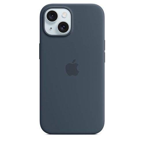 Silicone Magesafe Case for Apple – Θήκη για Iphone 15 Storm Blue Μπλε Σκούρο
