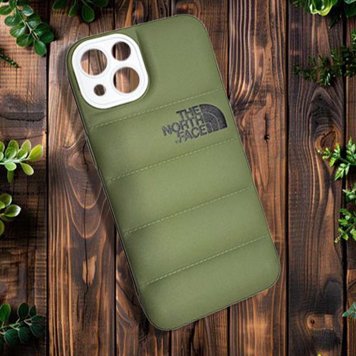 The North Face Puffy Green - Θήκη για Iphone 14 Χακί