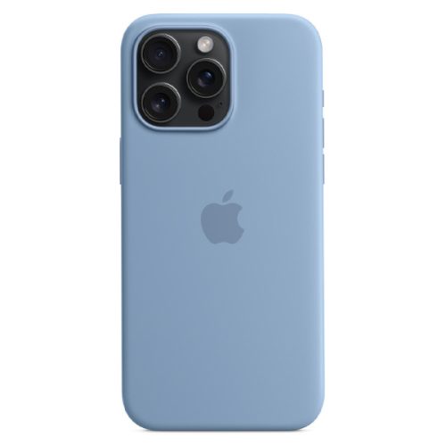 Silicone Case Γαλάζιο με MagSafe για Apple iPhone 15 Pro Max Winter Blue