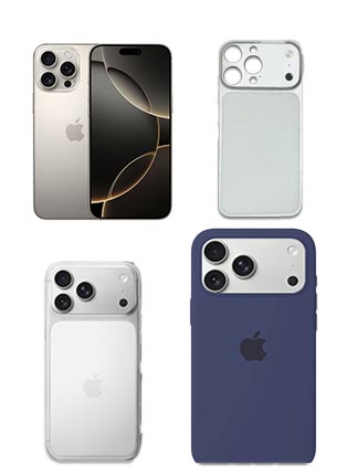 Upgrade Bundle Silver iPhone 16 Pro Max → iPhone 17 Pro Max - Blue Case